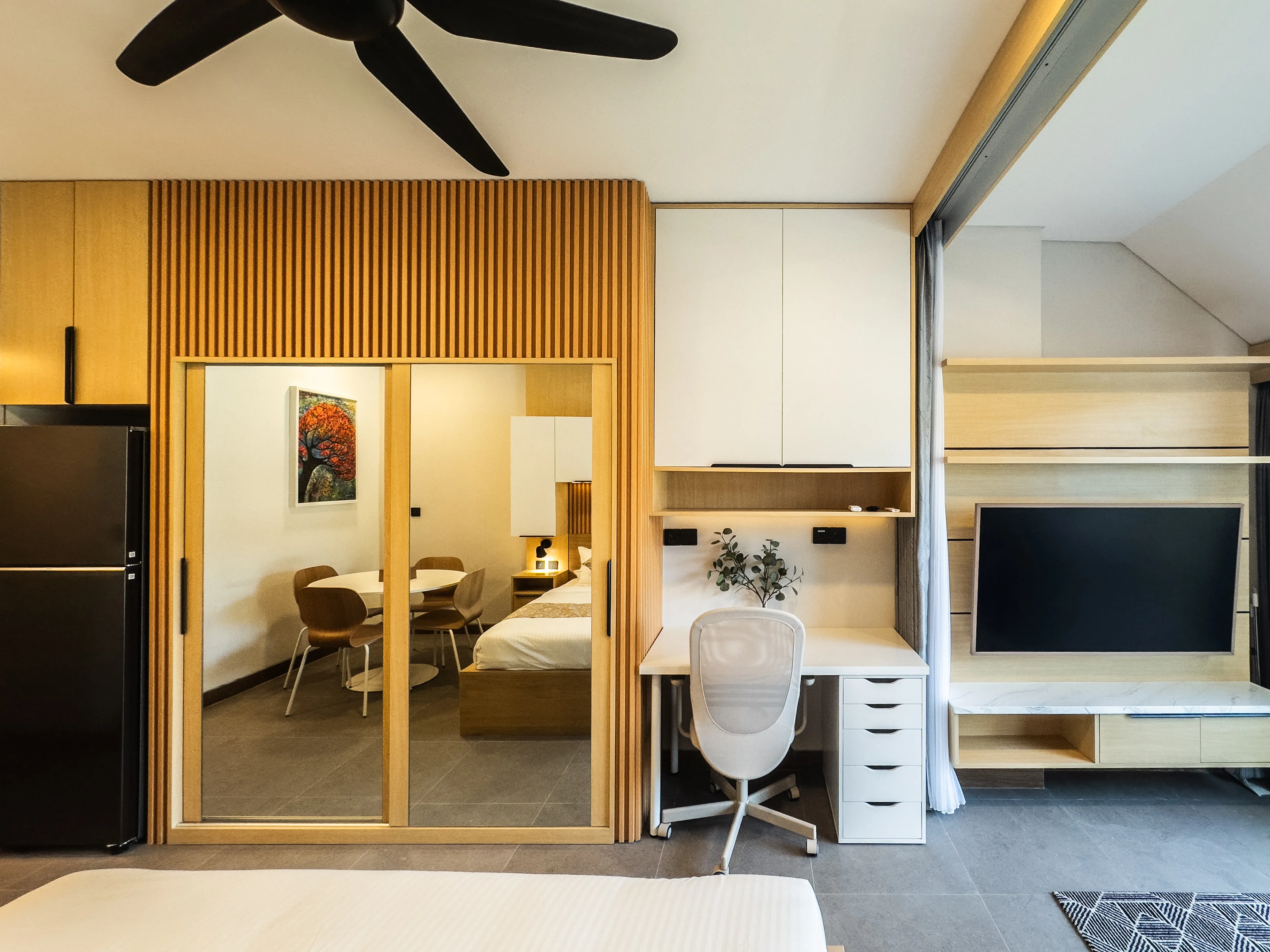 Interior detail of a renovated de Lagoon residence